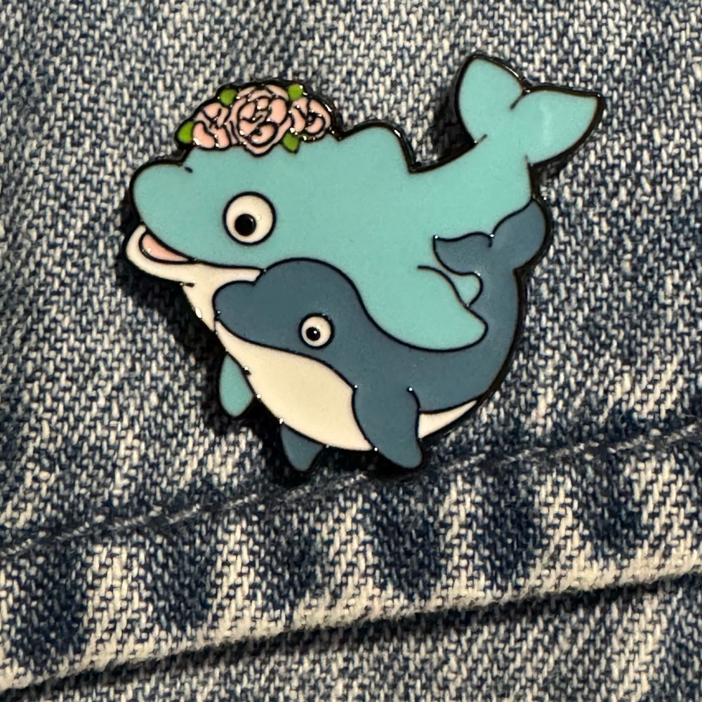5/$15 Dolphin enamel pin
